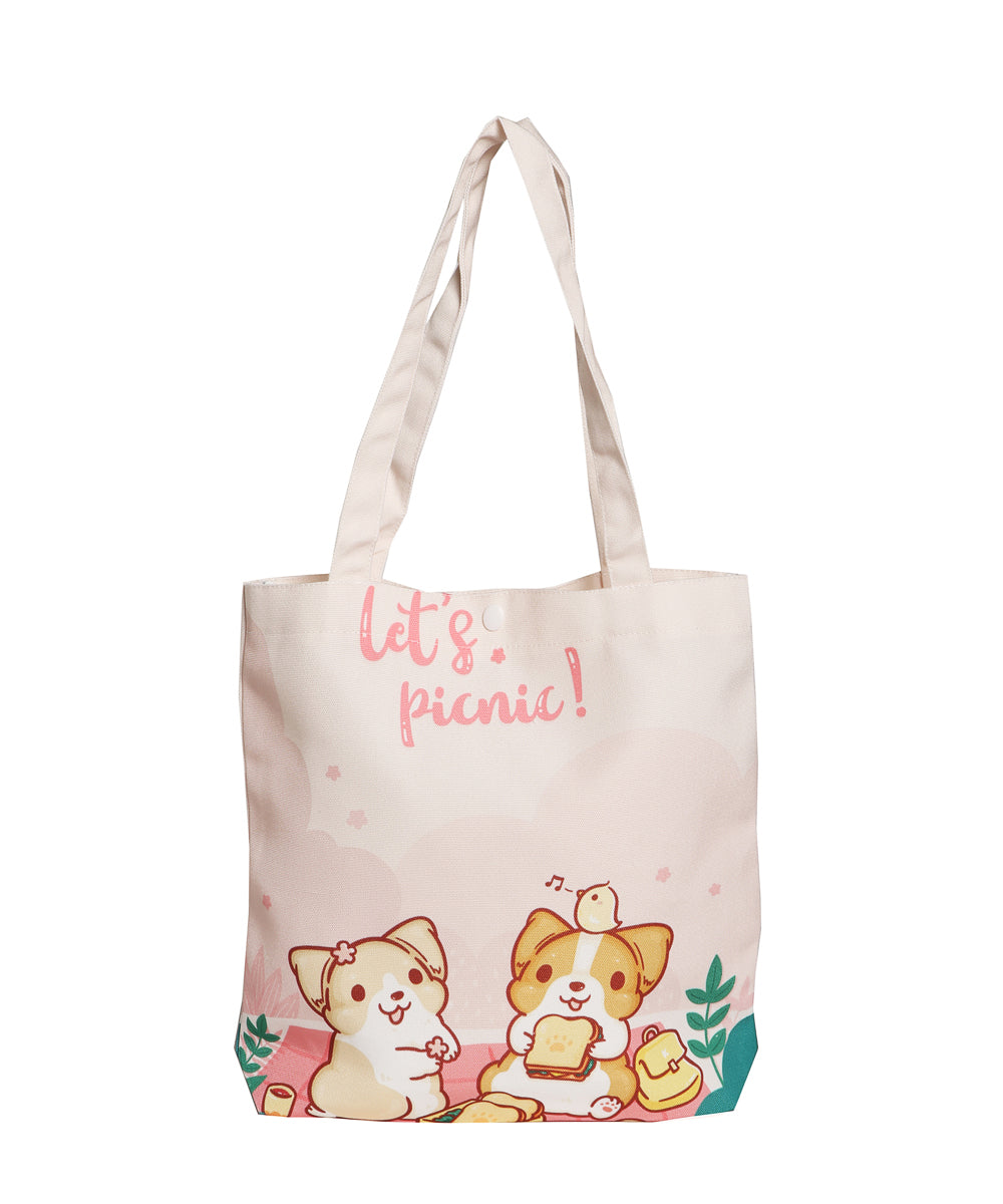 Corgi Desserts Canvas Bag - NAYOTHECORGI - Corgi Gifts -Corgi Gift