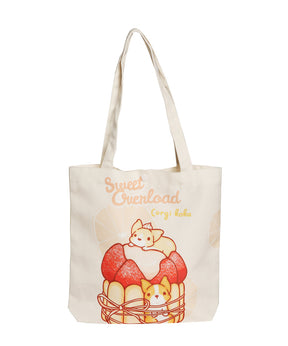 Corgi Desserts Canvas Bag - NAYOTHECORGI - Corgi Gifts -Corgi Gift