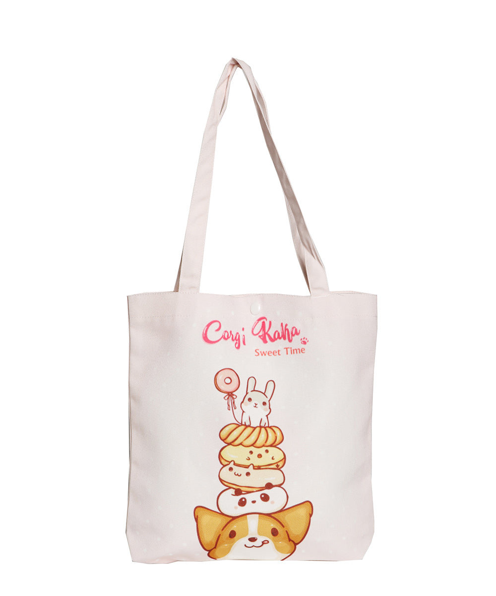 Corgi Desserts Canvas Bag - NAYOTHECORGI - Corgi Gifts -Corgi Gift