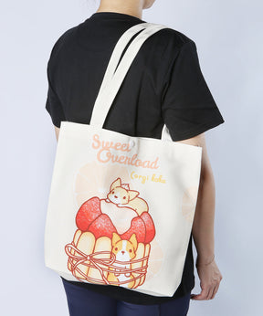 Corgi Desserts Canvas Bag - NAYOTHECORGI - Corgi Gifts -Corgi Gift