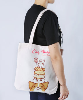 Corgi Desserts Canvas Bag - NAYOTHECORGI - Corgi Gifts -Corgi Gift