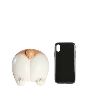 Corgi Butt Coin Bank next to phone for size comparison