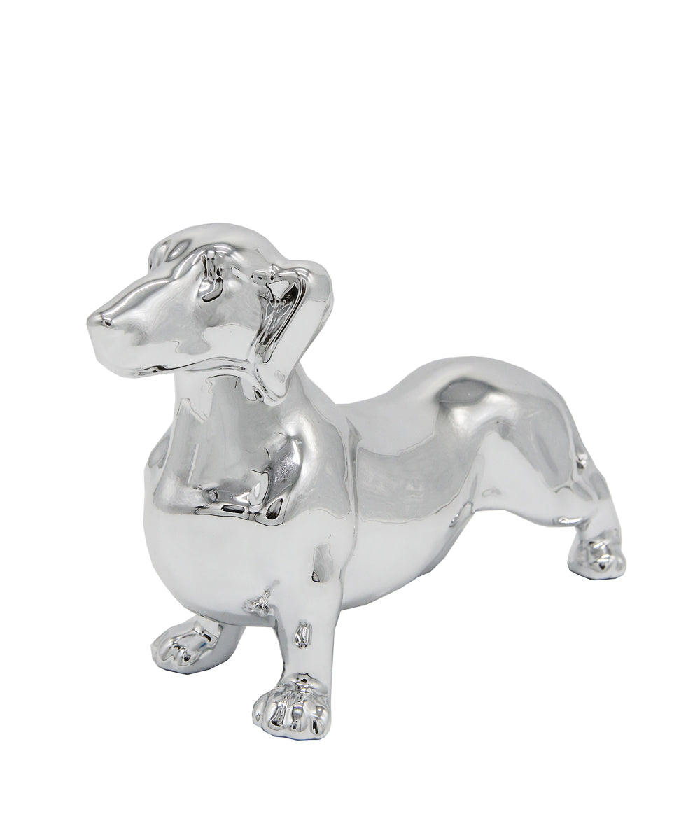 Standing Dachshund Ceramic Statue, Custom Pet Ceramic Statue