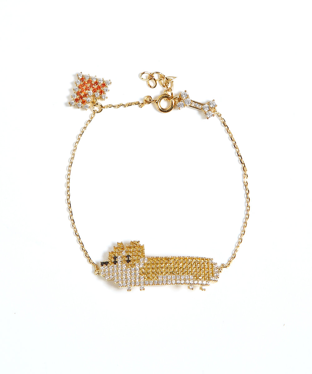 Pixelated Corgi Bracelet by ZIGGY - NAYOTHECORGI - Corgi Gifts -Corgi Gift