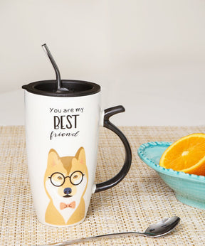 Best Friend Mug Set - Shiba on kitchen table