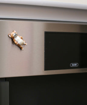 Sleeping Corgi Magnet - Facing up on fridge