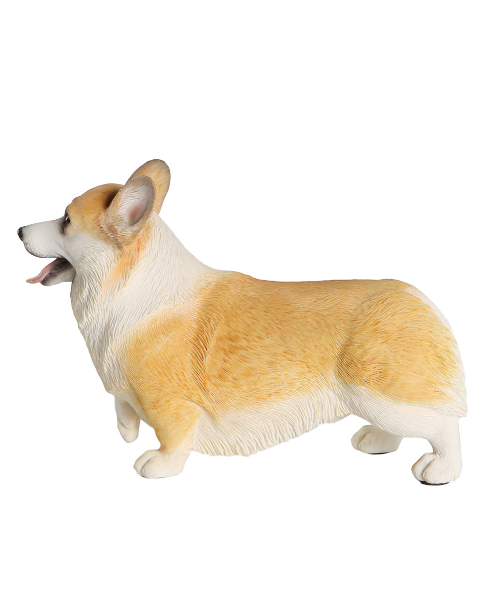 Custom Walking Corgi Statue 1:4 side view