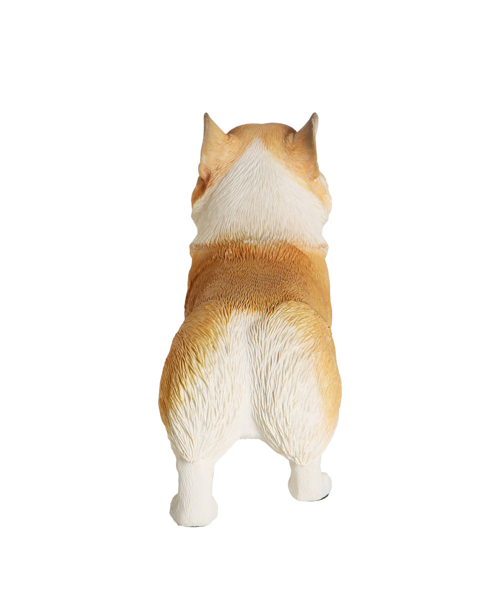 Custom Walking Corgi Statue 1:4 back view