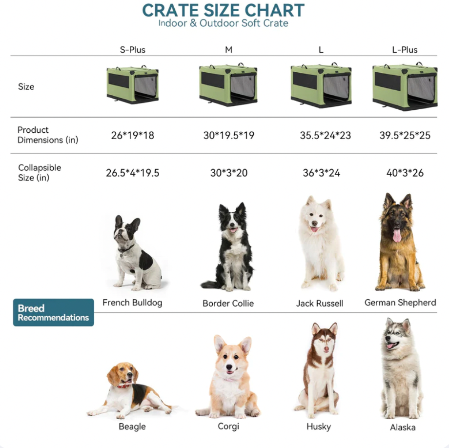 [PETSFIT]-Portable Soft Collapsible Dog Crate