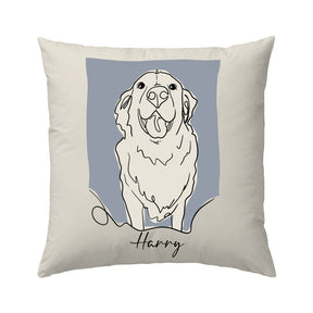 Custom pillow with elegant style artwork