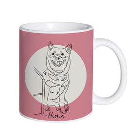 Custom mug with elegant style artwork 