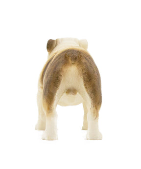 Handmade English Bulldog Statue 1:6 back view