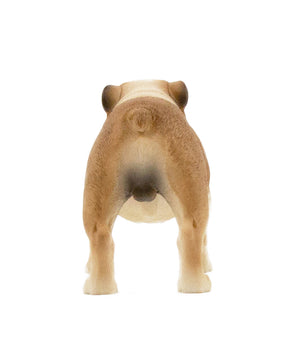 Handmade English Bulldog Statue 1:6 back view