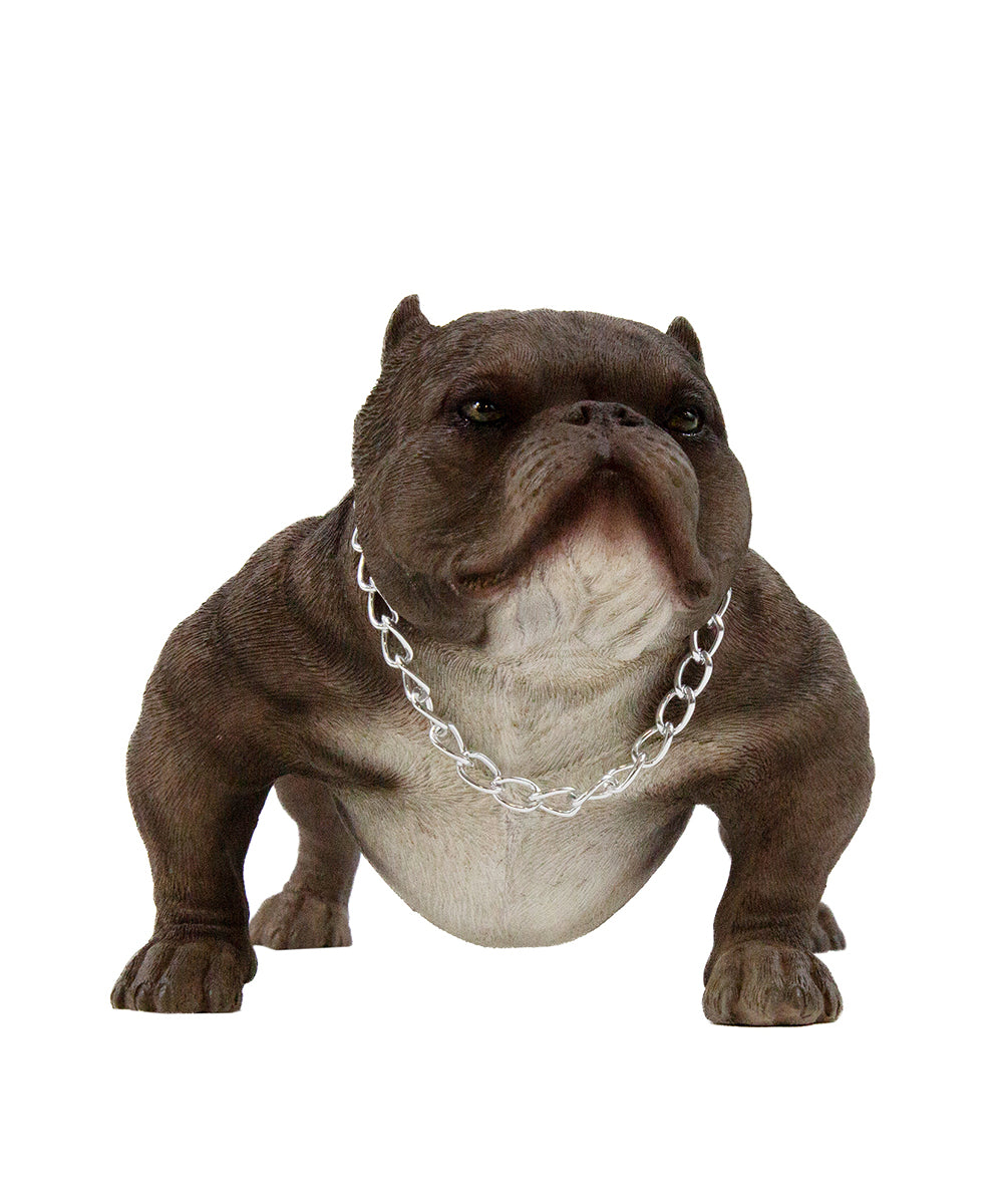 Handmade American Bully Exotic Statue 1:4 front view