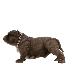 Handmade American Bully Exotic Statue 1:4 sid view