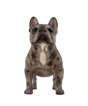 Handmade French Bulldog Statue 1:4 front view