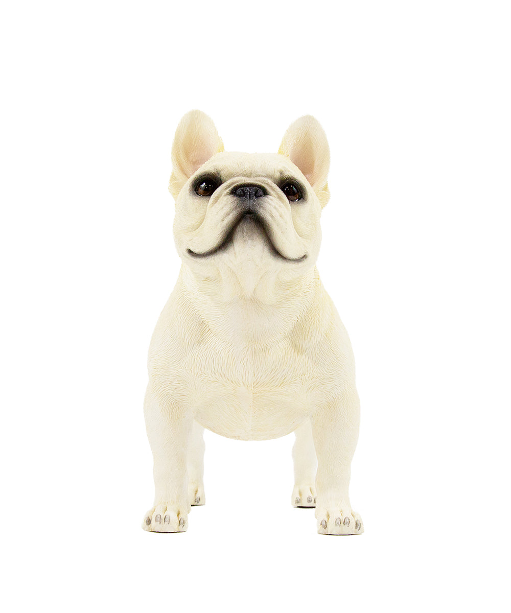 Handmade French Bulldog Statue 1:4 front view