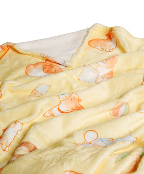 Super Soft Corgi Fleece Blanket