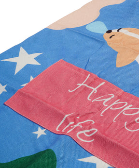 Happy Life Corgi Apron close up