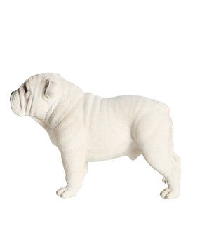 Handmade English Bulldog Statue 1:4 side view