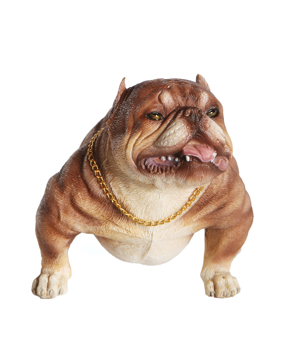 Handmade American Bully Exotic Statue 1:6 front view 