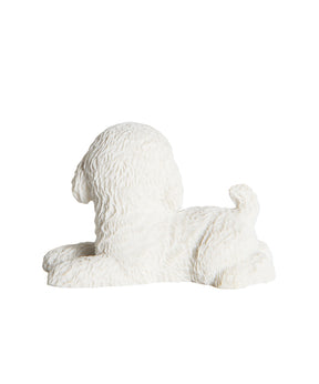 Handmade Mini Poodle Statue Set 1:6 back view