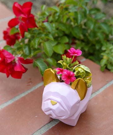 french bulldog pot plant French Bulldog Colored Small Plant Pot