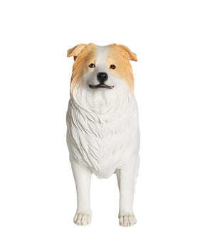 Handmade Border Collie Statue 1:6 front view