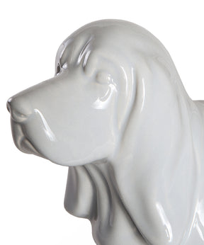 Standing Basset Hound Ceramic Statue, Custom Pet Statue