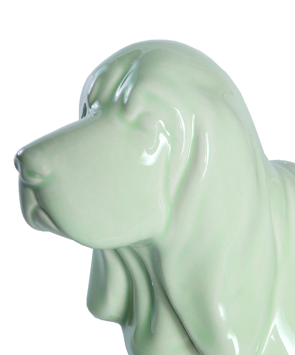 Standing Basset Hound Ceramic Statue, Custom Pet Statue