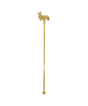Gold Corgi Stir Stick 