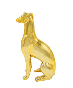 Sitting Greyhound Ceramic Pet Statue