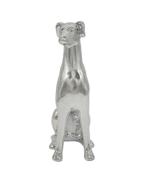 Sitting Greyhound Ceramic Pet Statue