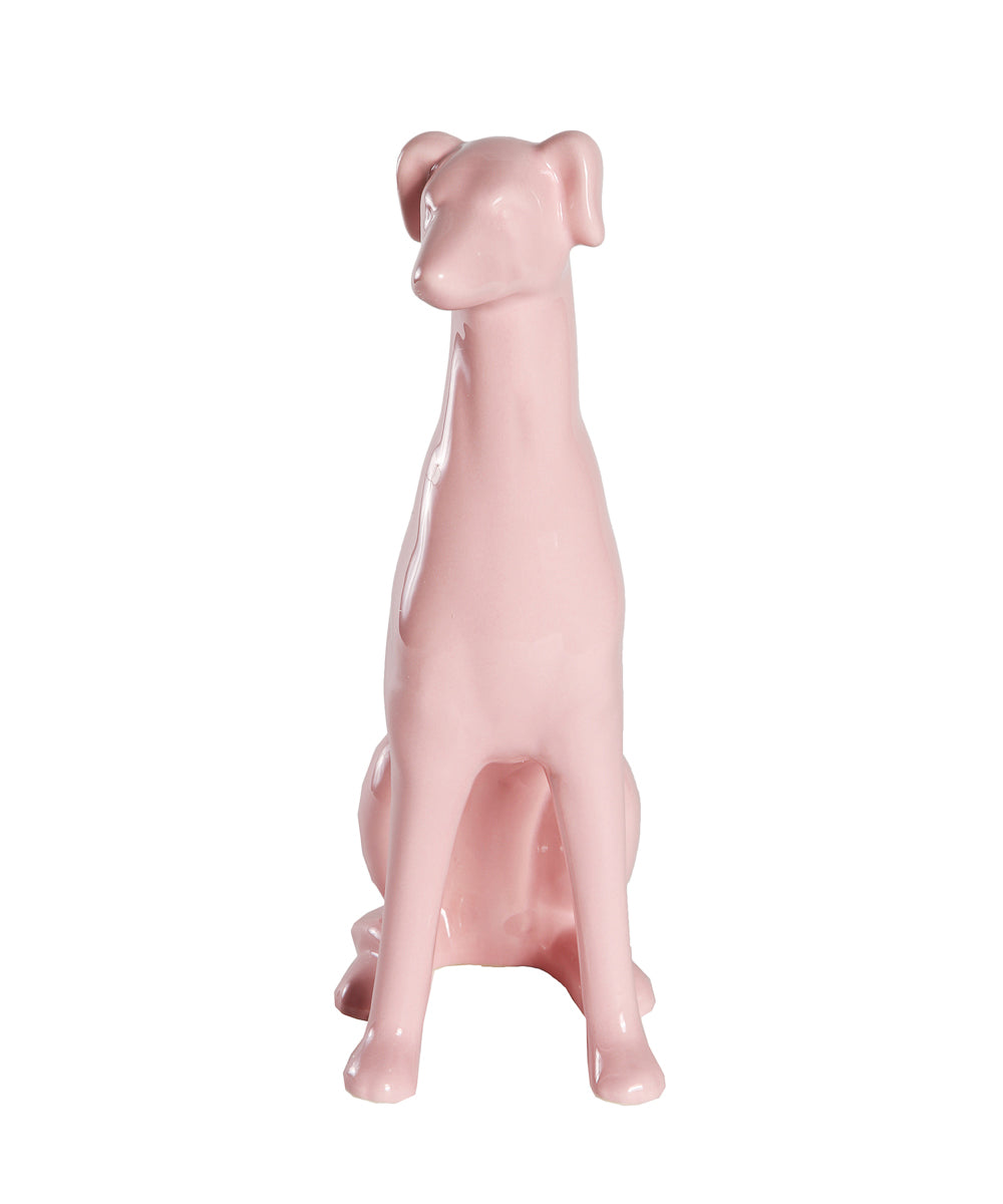 Sitting Greyhound Ceramic Pet Statue