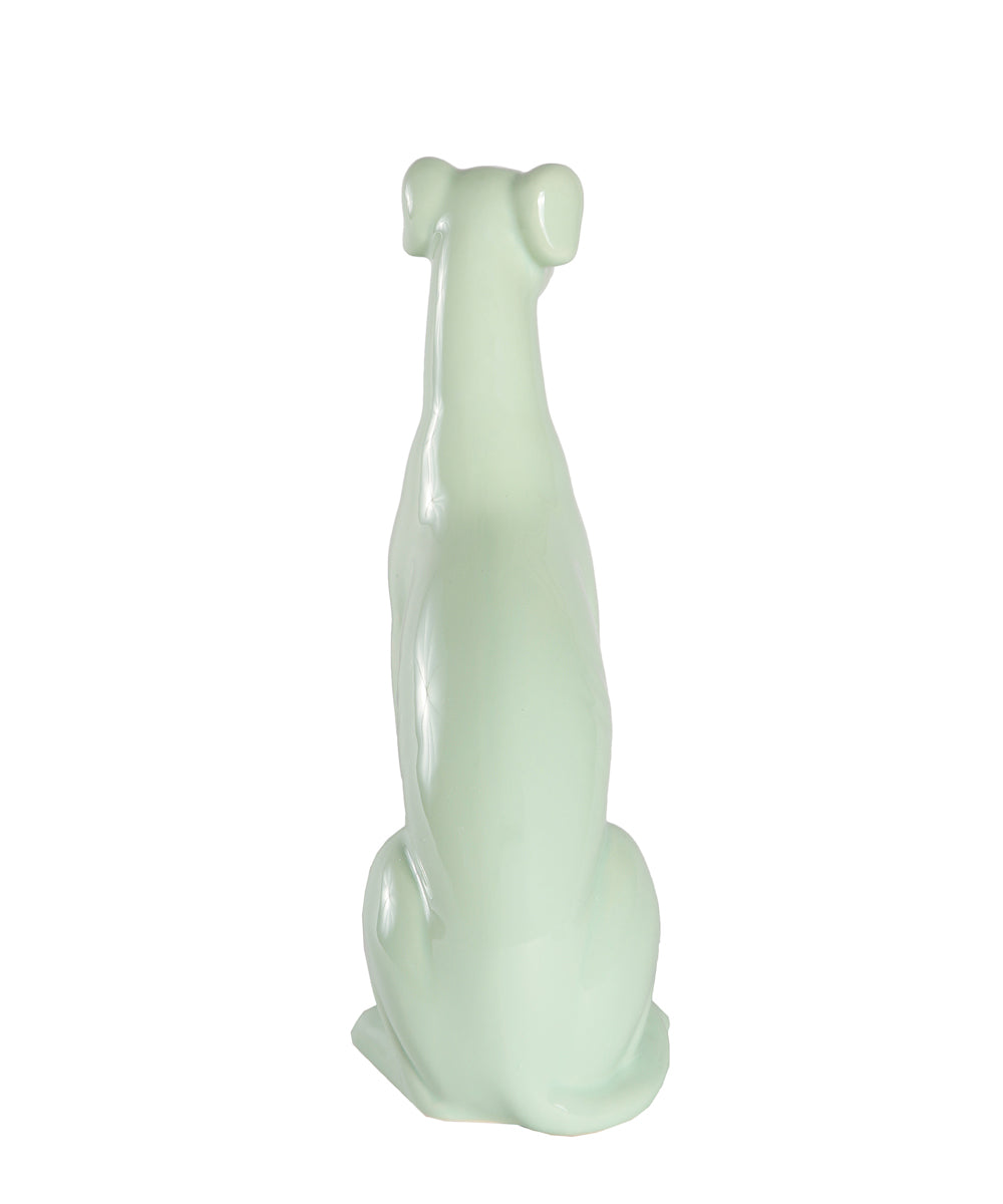 Sitting Greyhound Ceramic Pet Statue